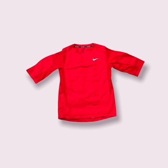 (S) Nike Red Hot Baseball Jacket Short Sleeve NWT - Picture 7 of 9